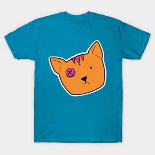 Stuffed Voodoo Tabby Kitten - Orange/Pink T-Shirt